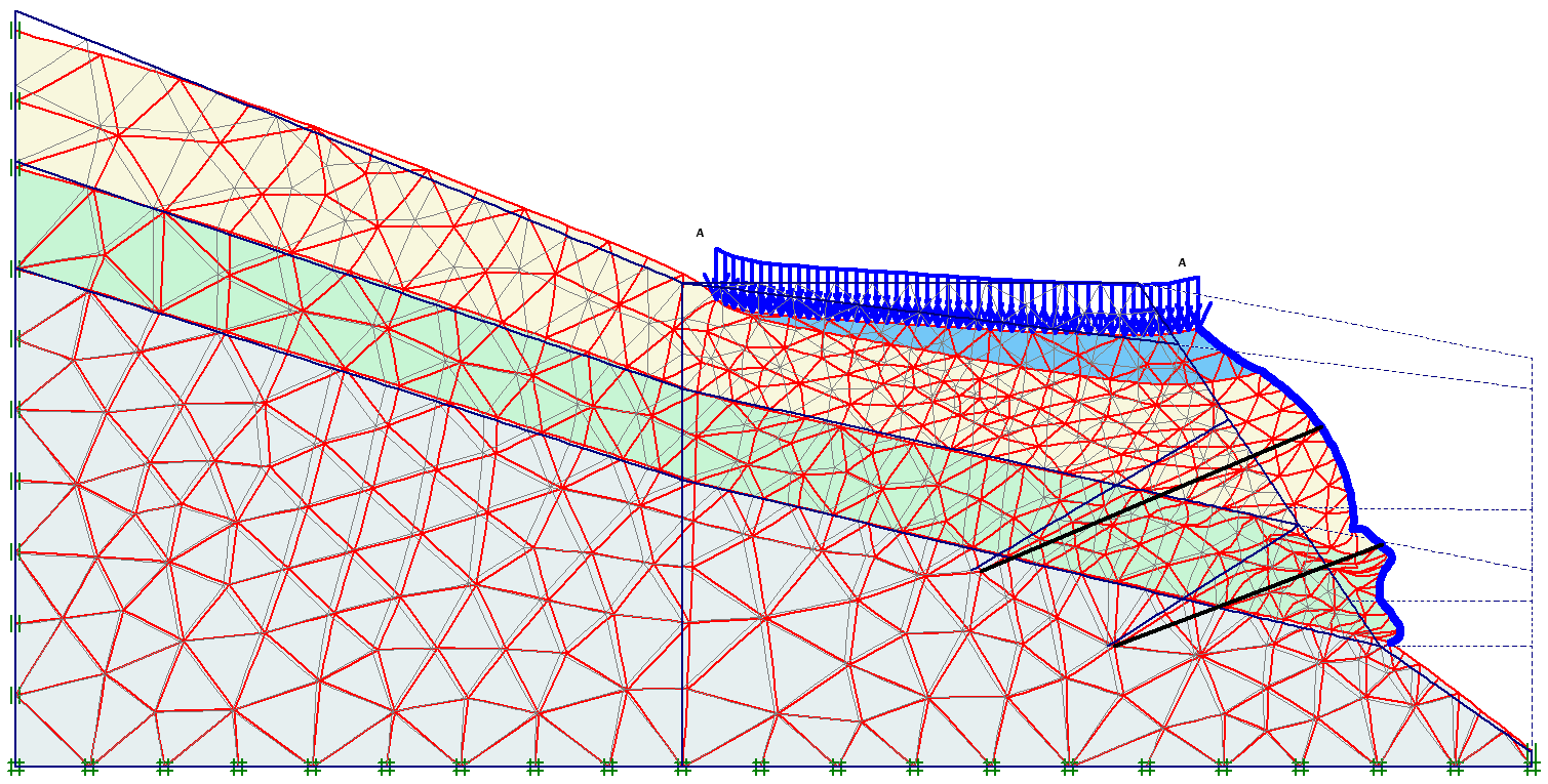 Maximální deformace u = 0,612 mm Obr.