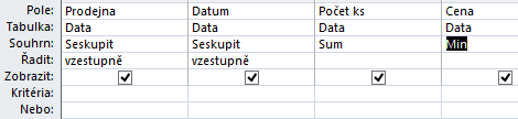 KIV/ZIS - agregace lze agregovat/seskupit podle více sloupců data budou agregována podle shodných