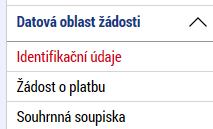 3. VYPLNĚNÍ ZÁLOŽEK ŽÁDOSTI O PLATBU KROK ZA KROKEM 3.1.