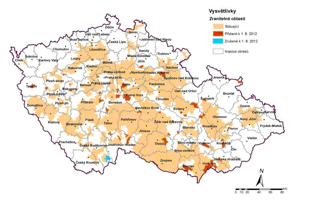 Obr. 7: Mapa České republiky