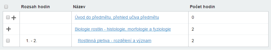 Jinými slovy, můžete tak zpětně měnit pořadí již založených tématických celků. Smazání tematického celku: Je jednoduché; u daného (nepotřebného) temat.