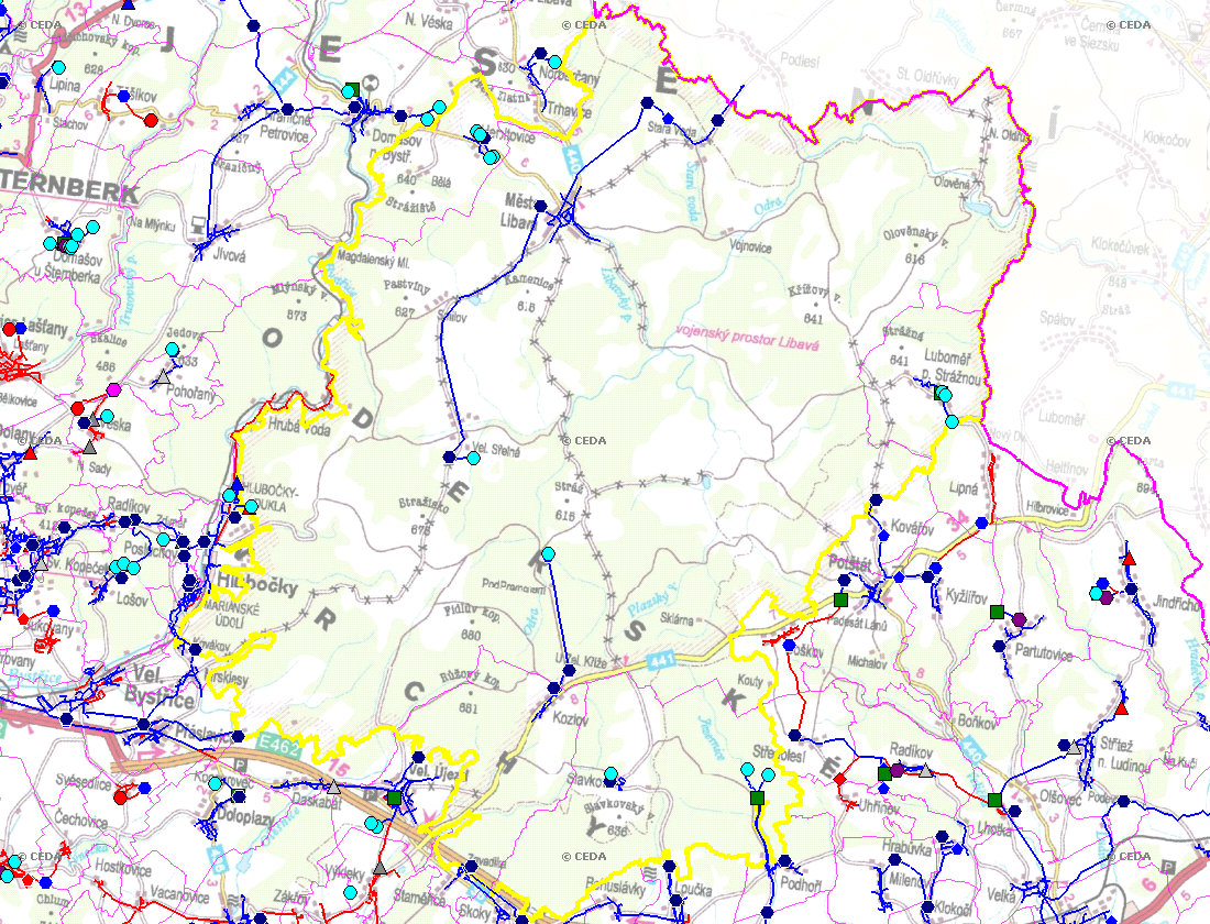 B.2 ZÁKLADNÍ INFORMACE O OBCI (části obce - ZSJ) Obec Město Libavá leží ve vojenském prostoru Libavá severovýchodně od města Olomouc, při severní hranici bývalého okresu Olomouc.