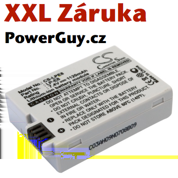 Canon LP-E6 - tip Powerguy.cz Číslo produktu: 1856 Cena: 319 Kč Canon LP-E8 - tip Powerguy.