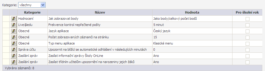 Pokud na jedné škole studuje více našich dětí, je výhodné, aby se rodič přihlašoval pouze pomocí jednoho účtu a v aplikaci se mezi svými dětmi přepínal, viz další obrázek: Upozornění: Pokud máte jako