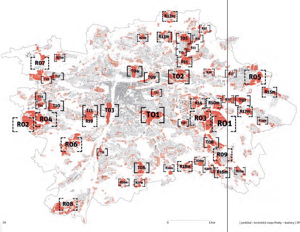 Vyhodnocování rozvojových lokalit metropolitní plán Praha Rozsah zastavěného území Prahy = 21 023 ha.