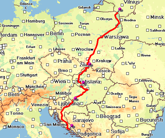 Tuto funkci lze zapnout v menu Služby Nastavení na záložce RailMap.