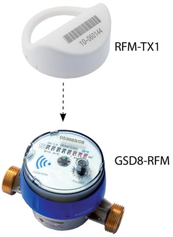 celkem (Kč) Bytový vodoměr GSD8-RFM 1/2" AF, SV 30 C, Qn 1,5 m 3, stavební délka 110 mm, závit 3/4",B-H, A-V, DN 15, PN 10 Montážní práce:demontáž a zpětná