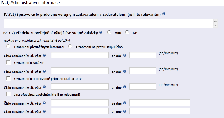 IV.3.1) Spisové číslo přidělené veřejným zadavatelem / zadavatelem: (je-li to relevantní) Zadavatel uvede své vlastní číslo jednací (spisovou značku), pod kterou vede on sám oznámení o výsledcích