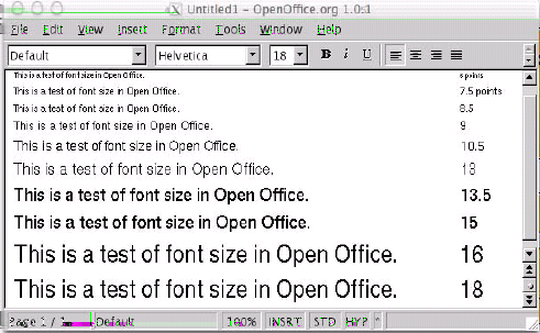 Příklad OpenOffice 1.