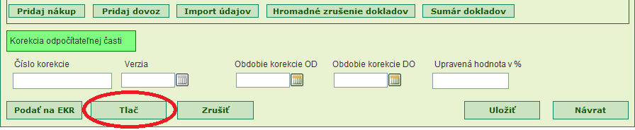 Ak je XML súbor chybný, používateľovi sa zobrazí oznam Pri importovaní údajov sa vyskytla chyba a žiadne informácie o nákupe alebo dovoze nie sú vložené do žiadosti o vrátenie DPH.