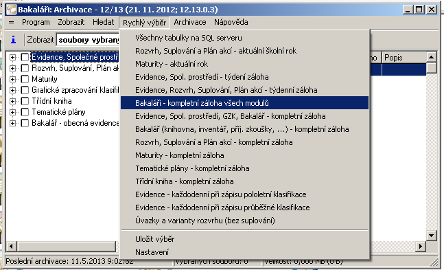 Příprava rozvrhu z domu 6.6. Váhy známek Nastavení centrálních vah známek Evidence => Správce => Definice známek 7.