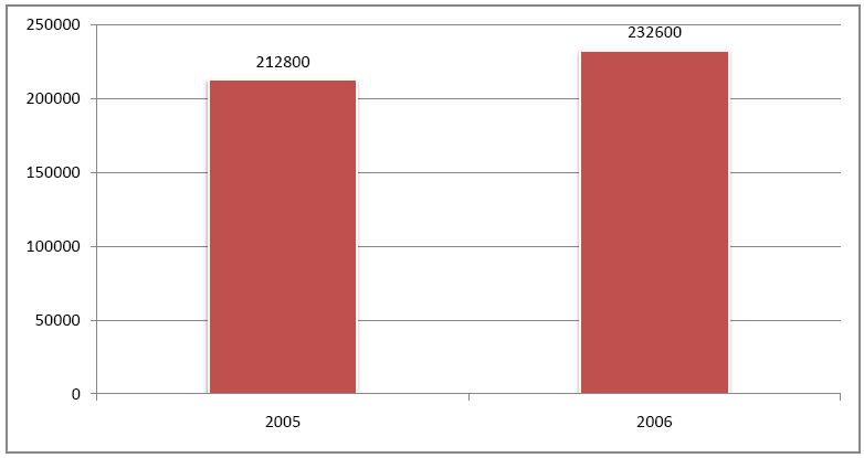 Počet IT odborníků v ČR v roce 2006