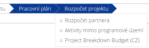 6.6.3. Definovat monitorovací období Na této záložce je třeba rozdělit realizaci projektu na jednotlivá monitorovací období.