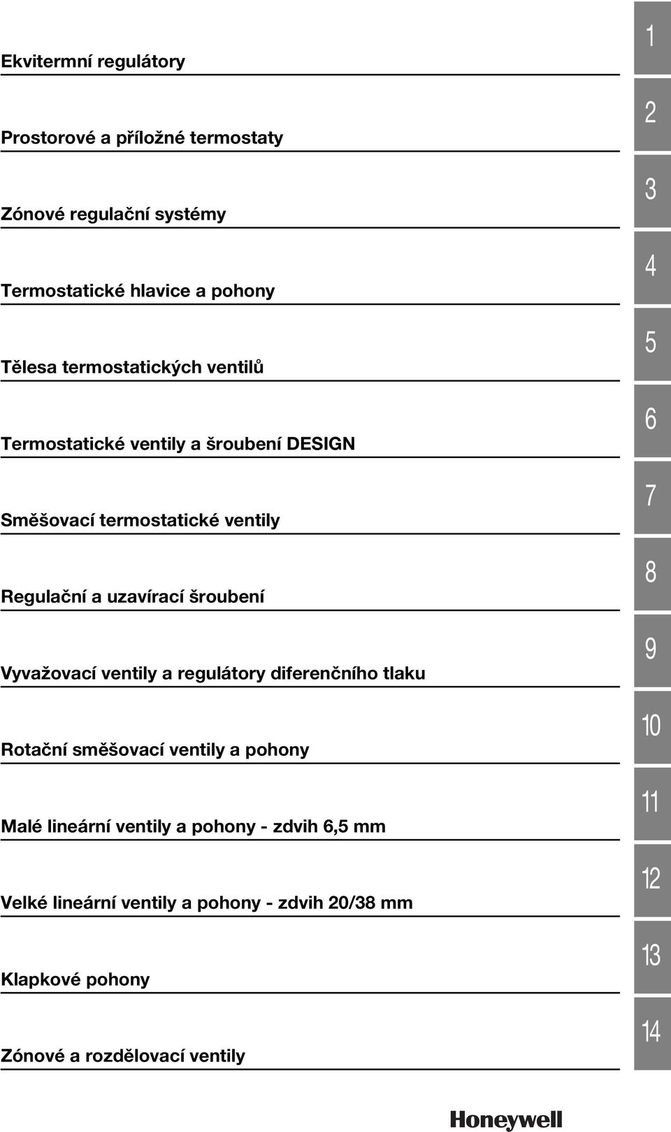 uzavírací šroubení Vyvažovací ventily a regulátory diferenèního tlaku Rotaèní smìšovací ventily a pohony Malé