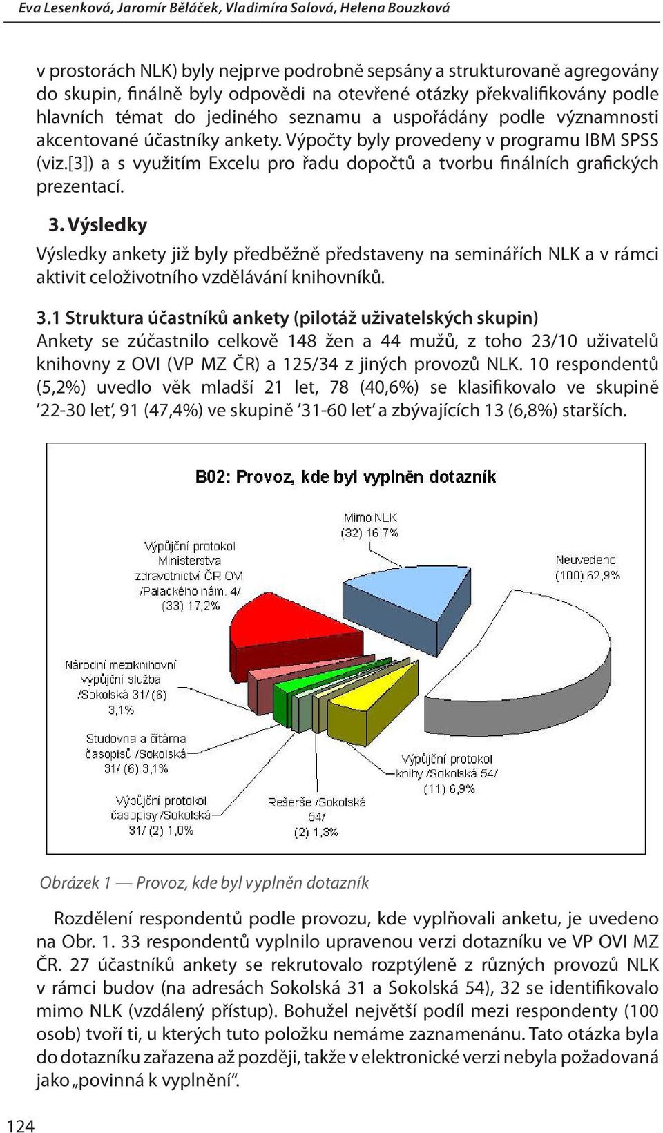 Výsledky Výsledky ankety již byly předběžně představeny na seminářích NLK a v rámci aktivit celoživotního vzdělávání knihovníků. 3.