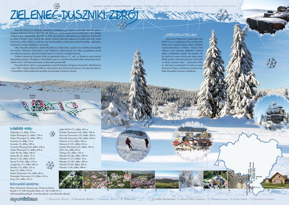 Díky specifickému mikroklimatu se sněhová pokrývka drží po dobu 0 dnů v roce. Turisté zde mohou využívat dokonale připravené lyžařské sjezdovky různé náročnosti a vleky.