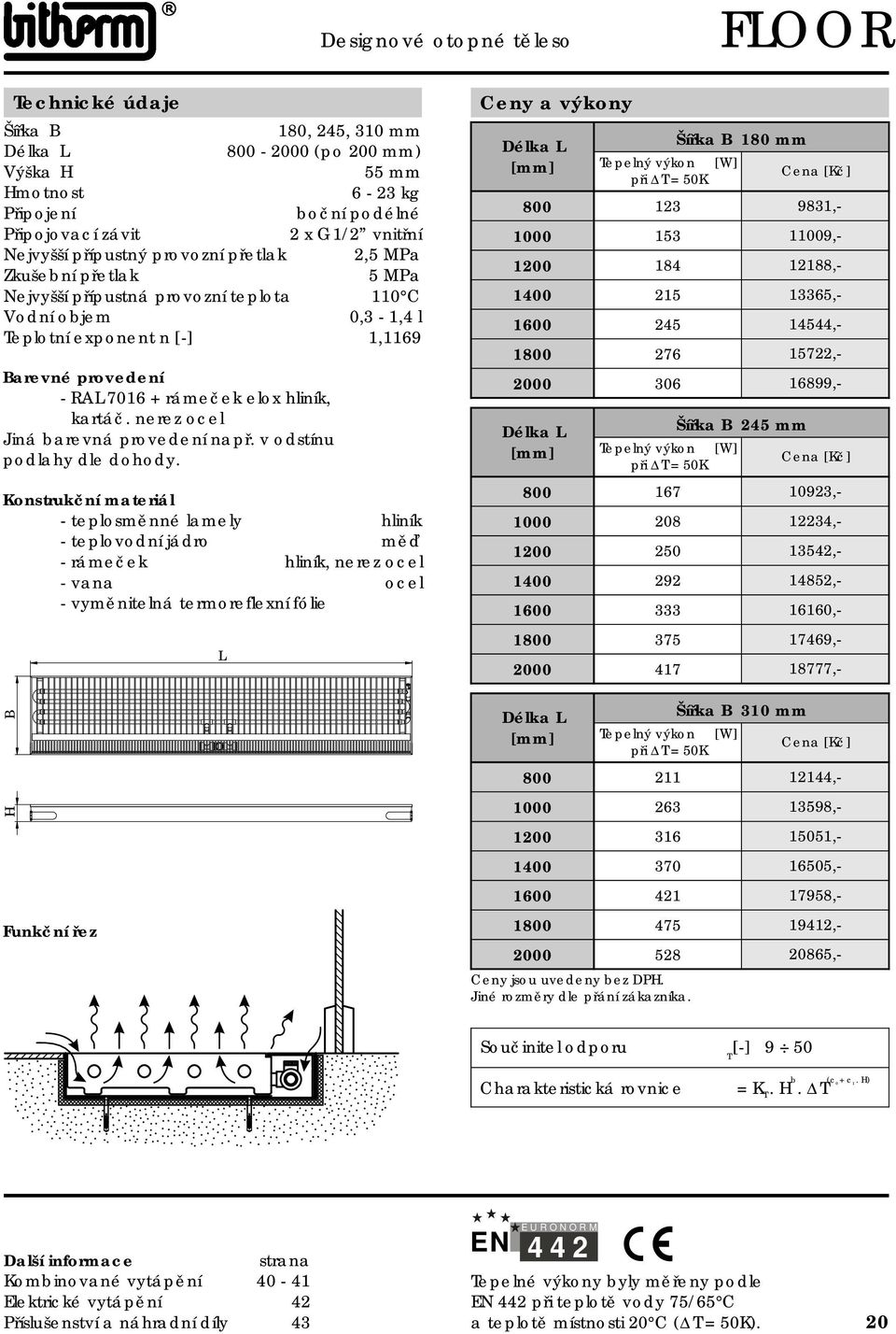 2 x G/2 vnitřní 2, 0 C 0,3 -,4 l,69 - rámeček hliník, nerez ocel - vana ocel - vyměnitelná termoreflexní fólie Funkční řez L 800 200 0 600 800 2000 L 800 200 0 600 800 2000 L 800 200 0 600 800 2000