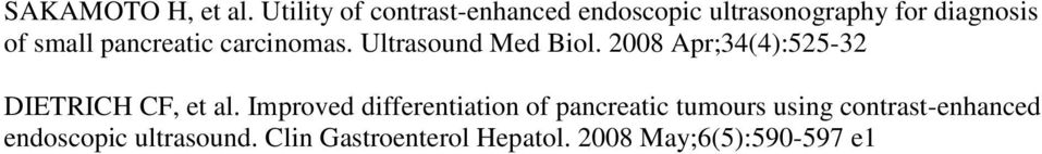 pancreatic carcinomas. Ultrasound Med Biol.