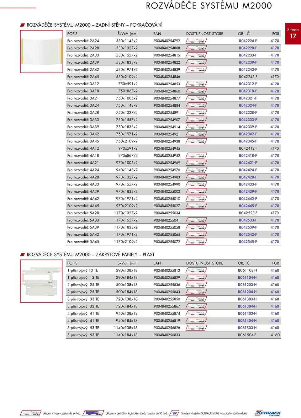 9004840254822 IL042239-F Pro rozvaděč 2A42 530x1971x2 9004840254839 IL042242-F Pro rozvaděč 2A45 530x2109x2 9004840254846 IL042245-F Pro rozvaděč 3A12 750x591x2 9004840254853 IL042312-F Pro rozvaděč