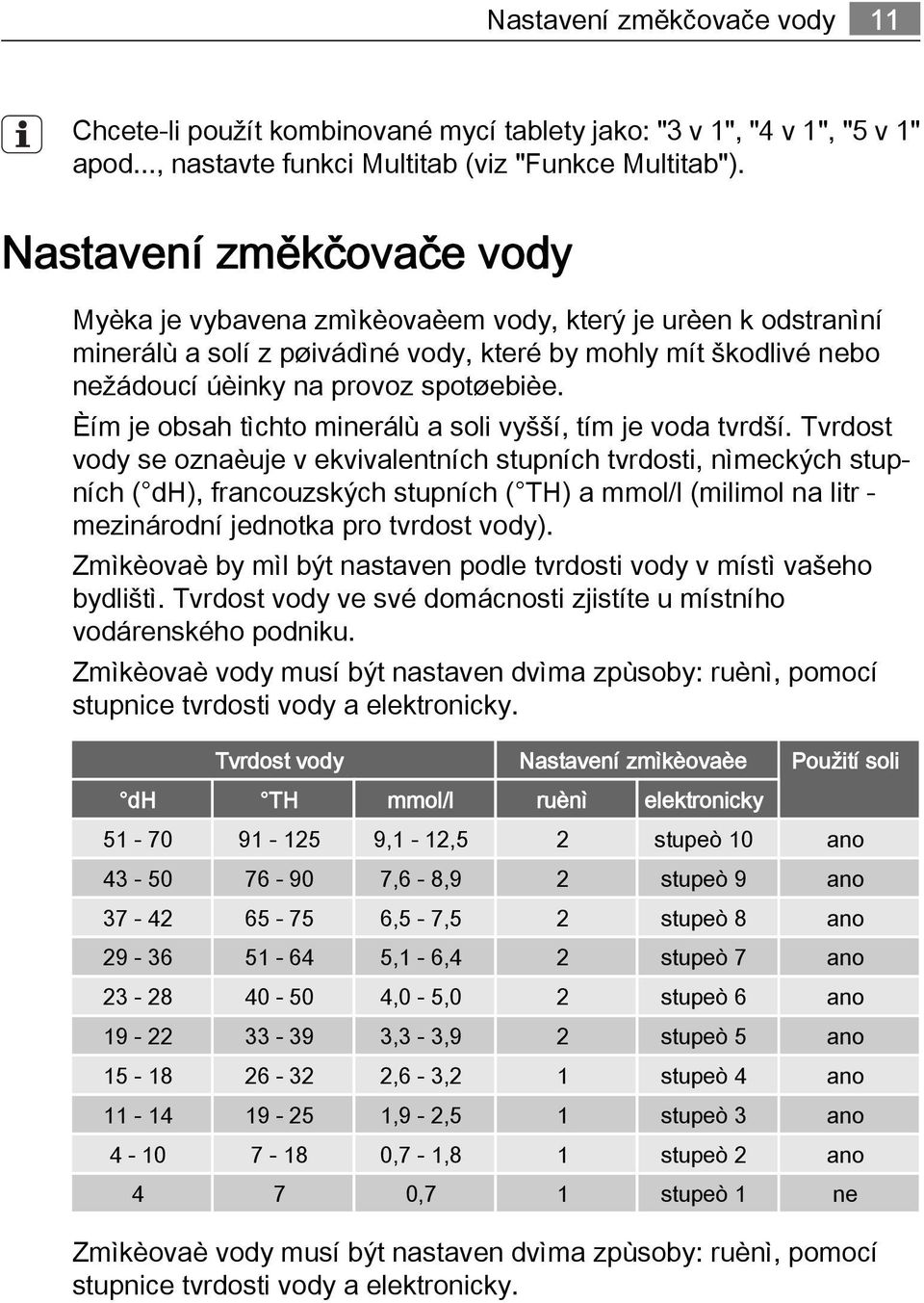 Èím je obsah tìchto minerálù a soli vyšší, tím je voda tvrdší.