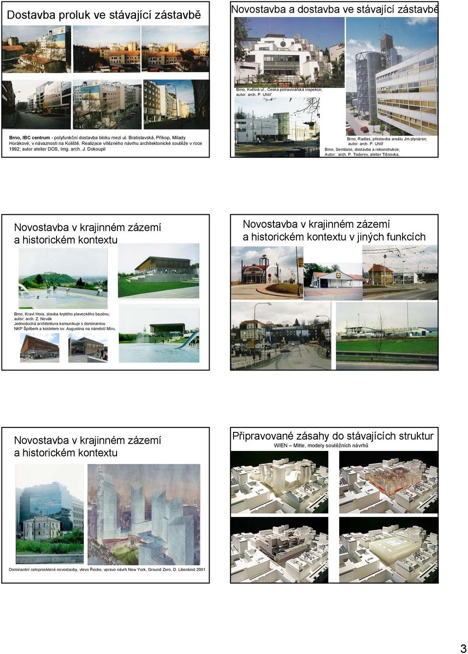 Realizace vítězného návrhu architektonické soutěže v roce 1992; autor atelier DOS, Img. arch. J. Dokoupil Brno, Radlas, přestavba areálu Jm plynáren; autor: arch. P.