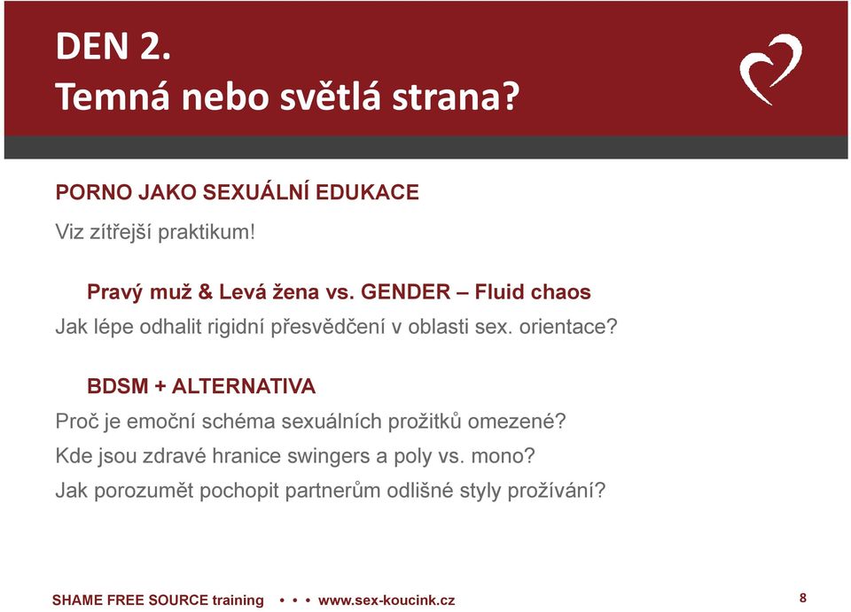 GENDER Fluid chaos Jak lépe odhalit rigidní přesvědčení v oblasti sex. orientace?