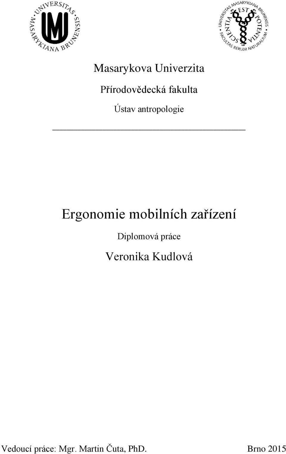 mobilních zařízení Diplomová práce Veronika