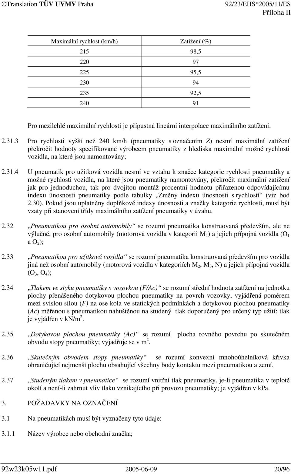 namontovány; 2.31.