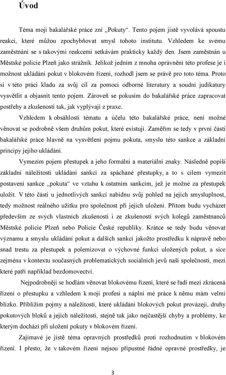 Jelikož jedním z mnoha oprávnění této profese je i možnost ukládání pokut v blokovém řízení, rozhodl jsem se právě pro toto téma.