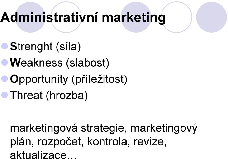 Threat (hrozba) marketingová strategie,