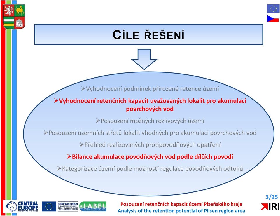 lokalit vhodných pro akumulaci povrchových vod Přehled realizovaných protipovodňových opatření Bilance