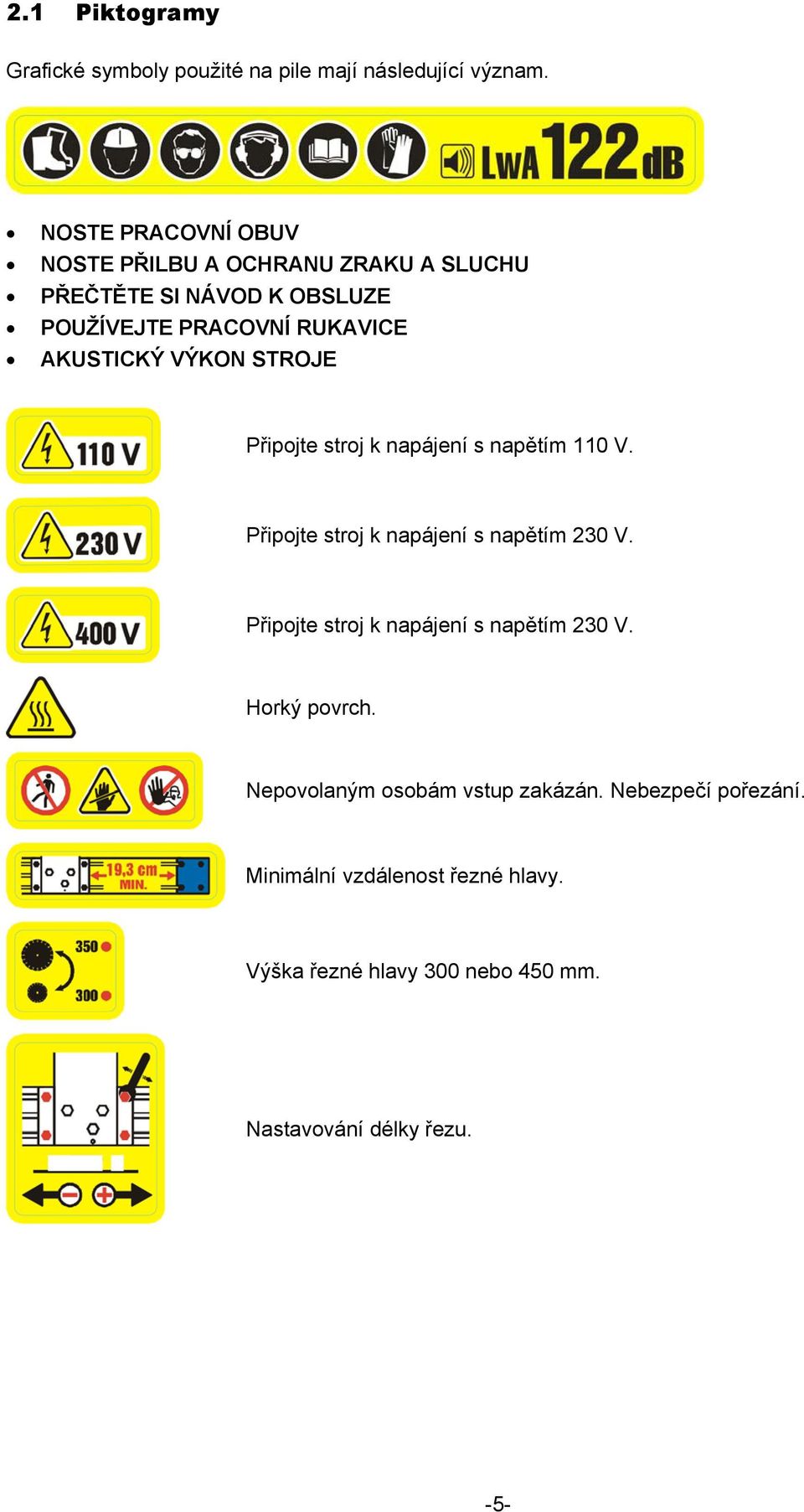 VÝKON STROJE Připojte stroj k napájení s napětím 110 V. Připojte stroj k napájení s napětím 230 V.