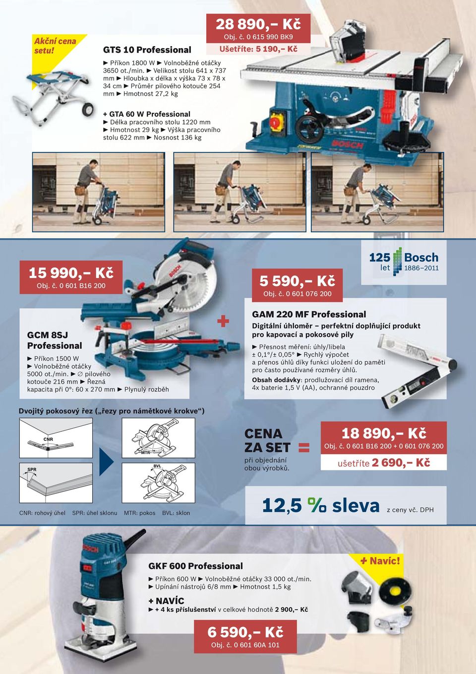 0 615 990 BK9 Ušetříte: 5 190, Kč + GTA 60 W Professional Délka pracovního stolu 1220 mm Hmotnost 29 kg Výška pracovního stolu 622 mm Nosnost 136 kg 15 990, Kč Obj. č.