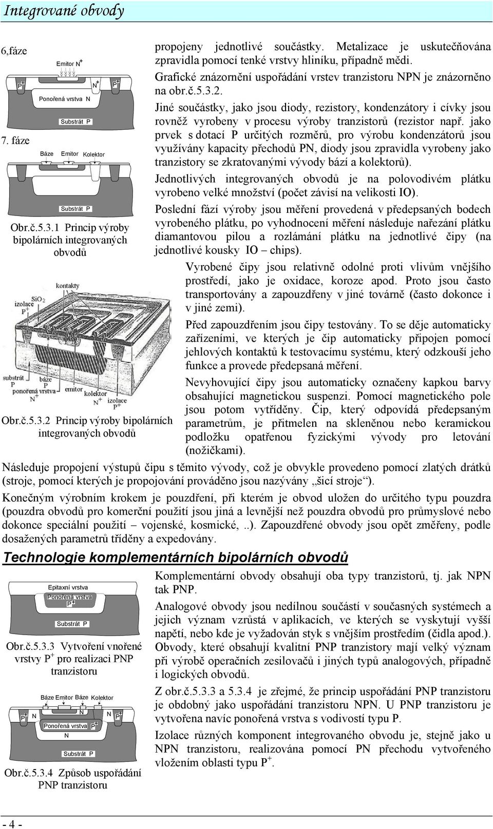 Jiné součástky, jako jsou diody, rezistory, kondenzátory i cívky jsou rovněž vyrobeny v procesu výroby tranzistorů (rezistor např.