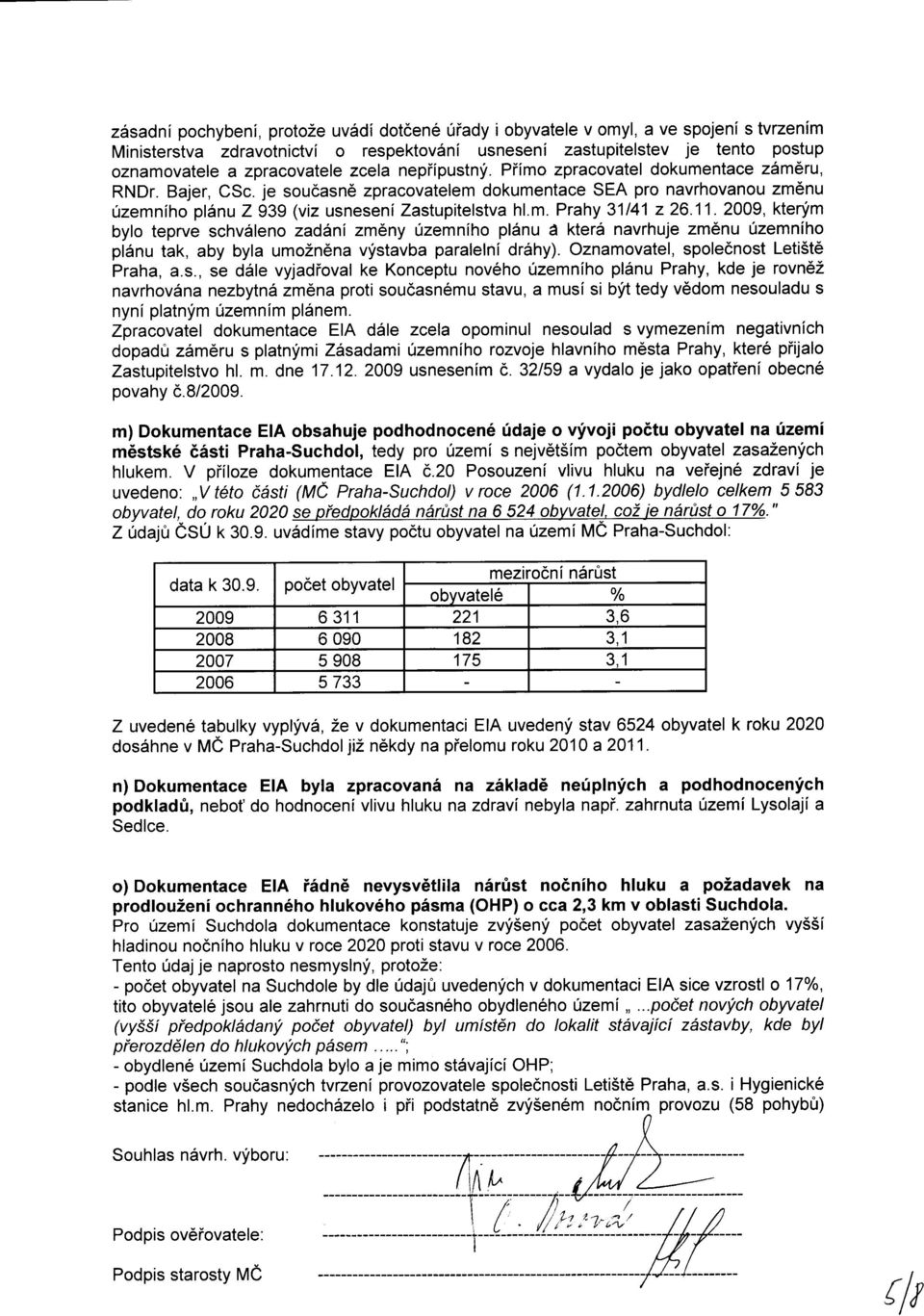 je soudasn6 zpracovatelem dokumentace SEA pro navrhovanou zm6nu 0zemniho plsnu 2939 (viz usneseni Zastupitelstva hl.m. Prahy 3114