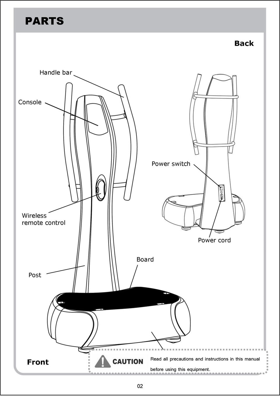 all precautions body and instructions in this manual