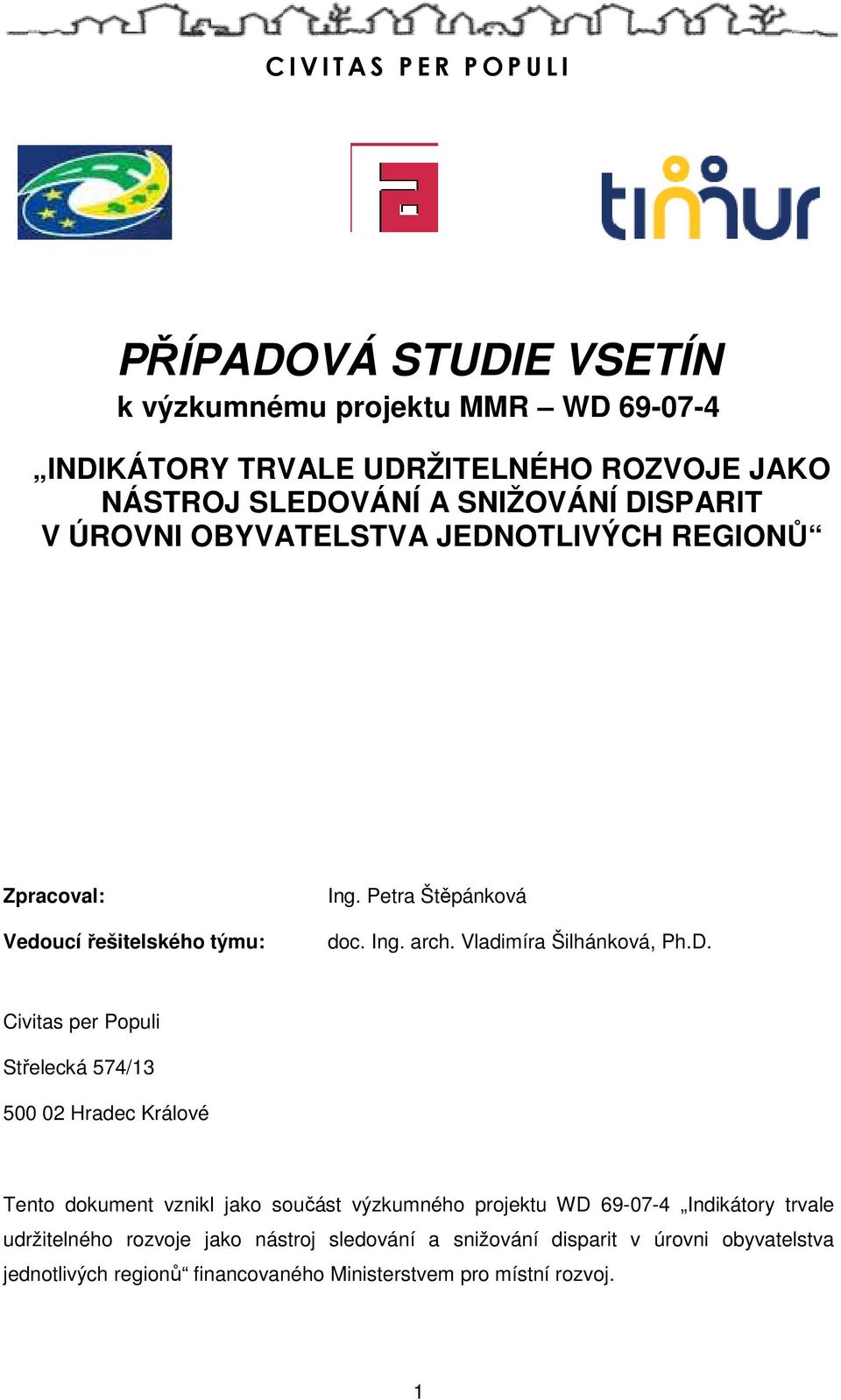 Vladimíra Šilhánková, Ph.D.