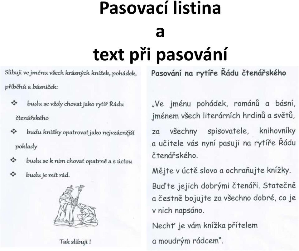 text při