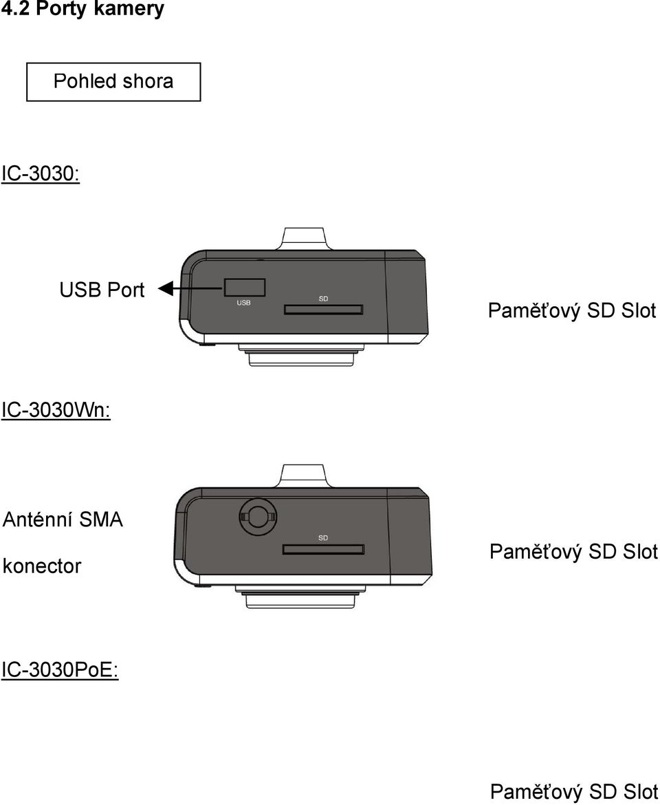 IC-3030Wn: Anténní SMA konector