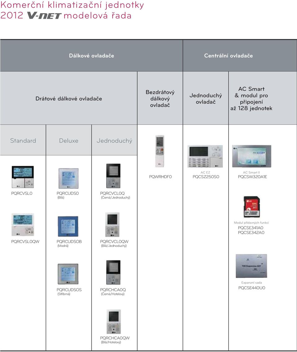 Smart ll PQCSW320A1E PQRCVSL0 PQRCUDS0 (Bílá) PQRCVCL0Q (Černá/Jednoduchý) Modul přídavných funkcí PQCSE341A0 PQCSE342A0 PQRCVSL0QW