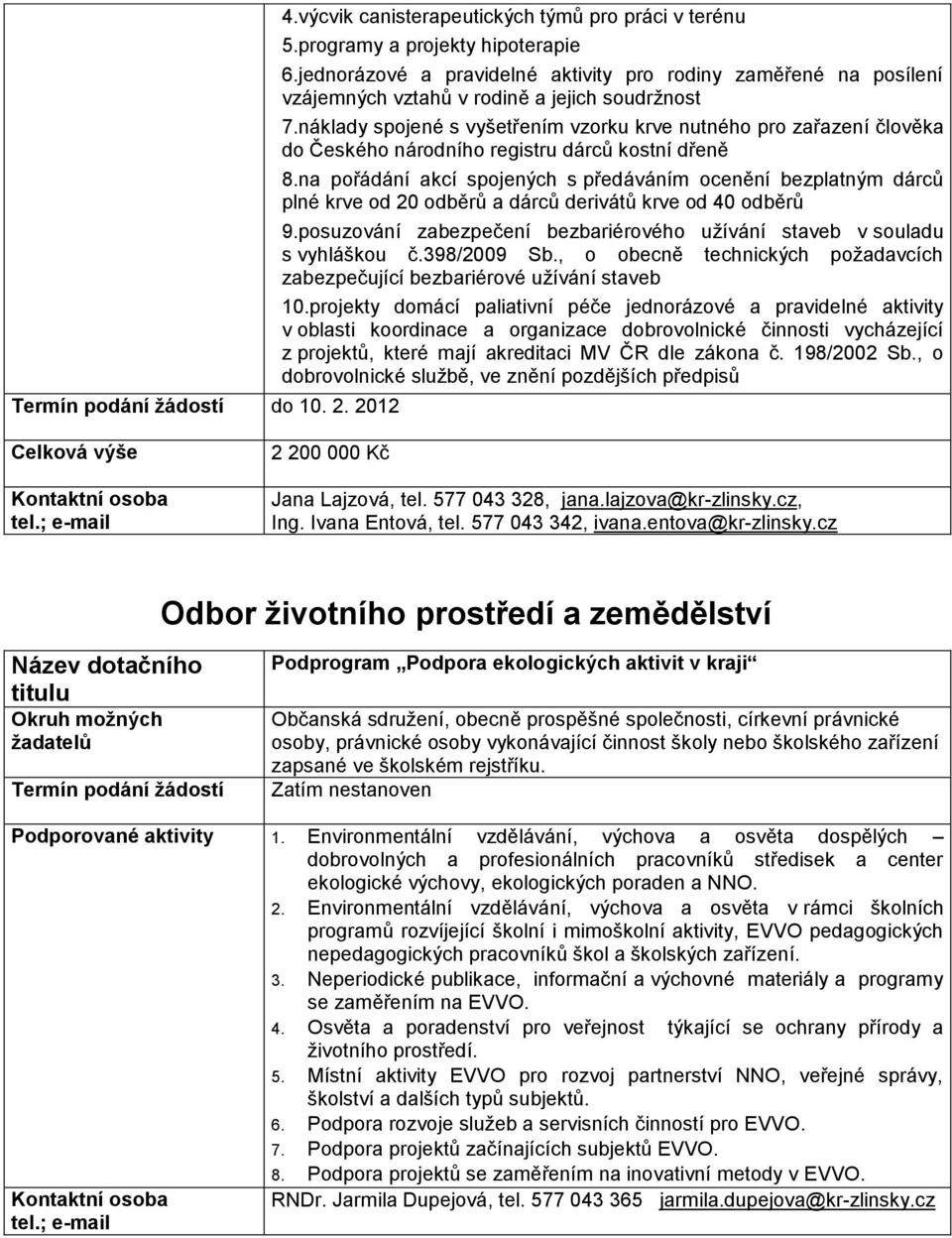 náklady spojené s vyšetřením vzorku krve nutného pro zařazení člověka do Českého národního registru dárců kostní dřeně 8.