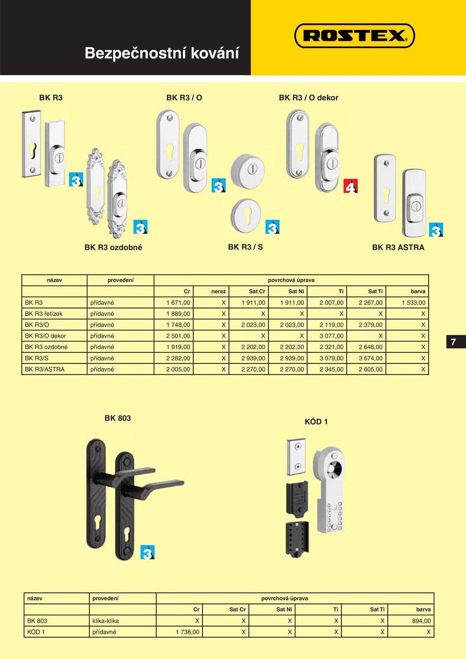 X X 3 077,00 X X BK R3 ozdobné přídavné 1 919,00 X 2 202,00 2 202,00 2 321,00 2 646,00 X BK R3/S přídavné 2 282,00 X 2 939,00 2 939,00 3 079,00 3 674,00 X BK R3/ASTRA