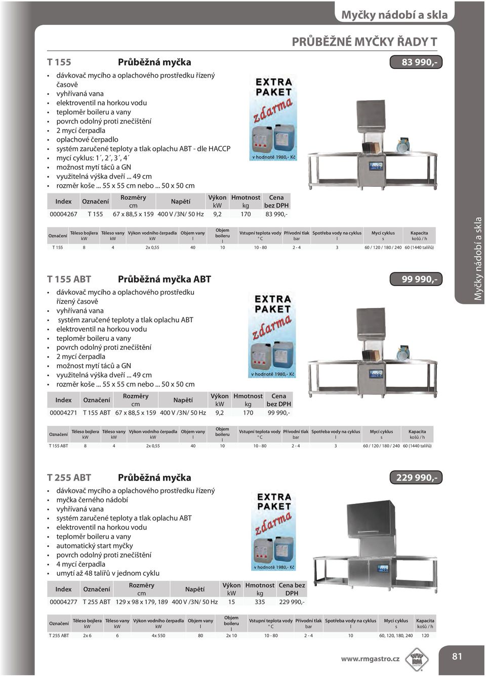 .. 50 x 50 Výkon Hmotnot Cena kg bez DPH 00004267 T 155 67 x 88,5 x 159 400 V /3N/ 50 Hz 9,2 170 83 990,- Těeo bojera Těeo vany Výkon vodního čerpada vany boieru Vtupní tepota vody Přívodní tak