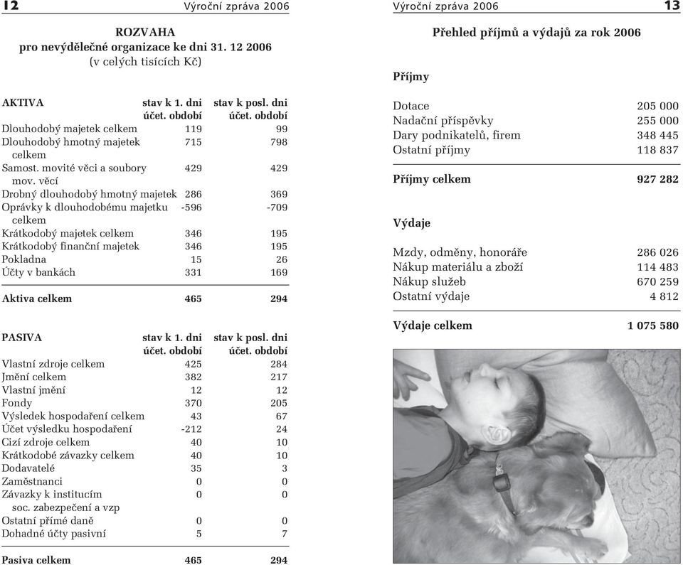 věcí Drobný dlouhodobý hmotný majetek 286 369 Oprávky k dlouhodobému majetku -596-709 celkem Krátkodobý majetek celkem 346 195 Krátkodobý finanční majetek 346 195 Pokladna 15 26 Účty v bankách 331