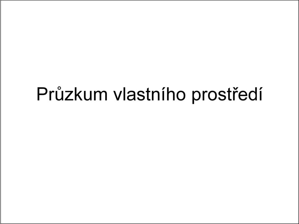 prostředí