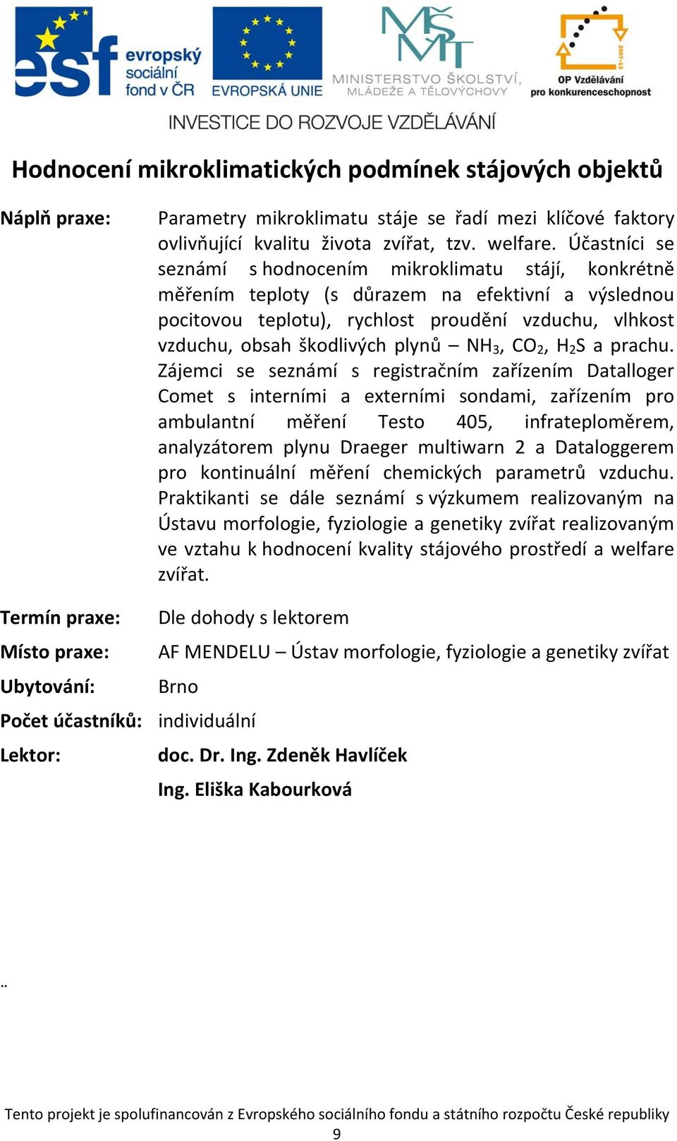 plynů NH 3, CO 2, H 2 S a prachu.