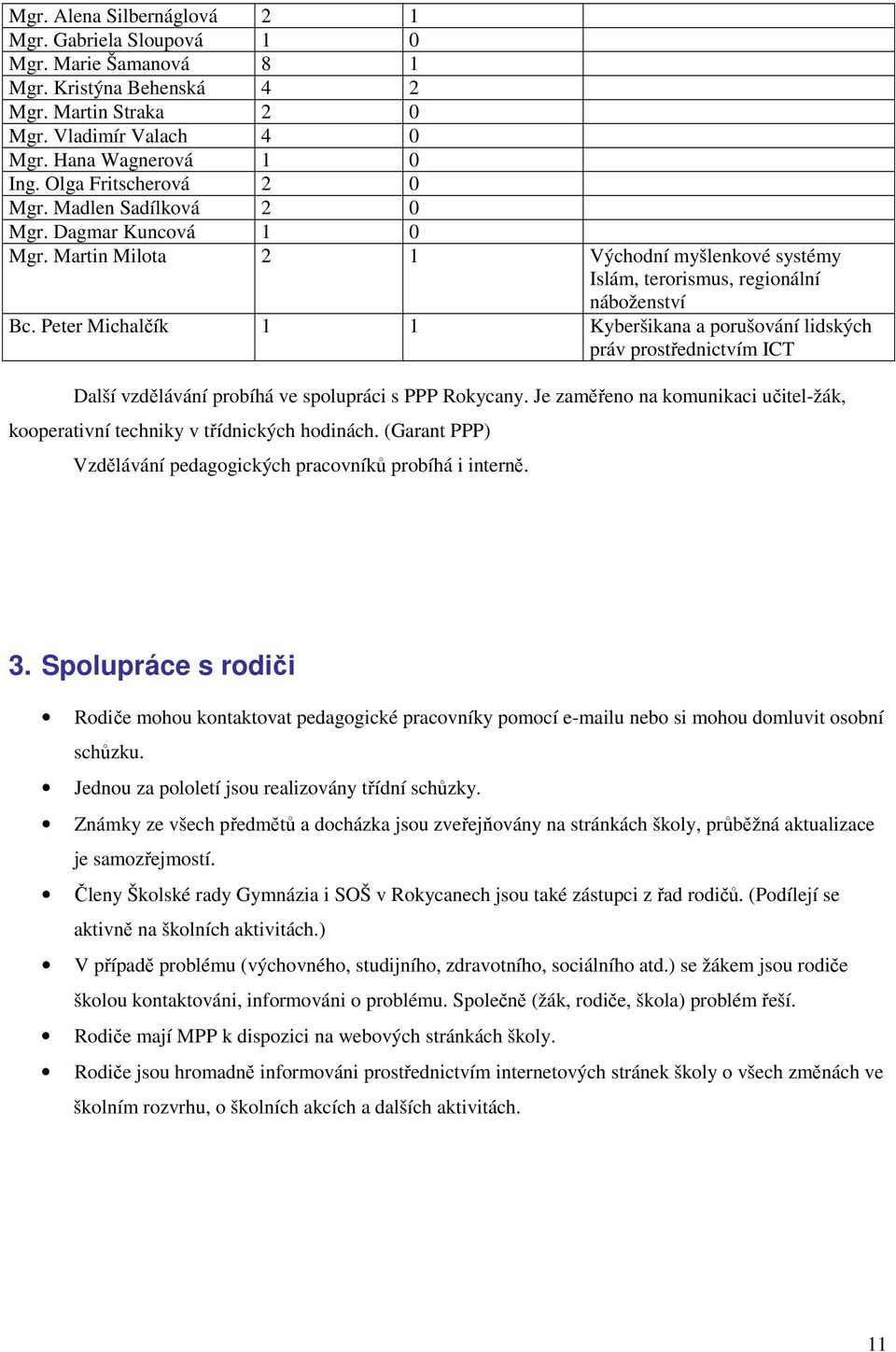 Peter Michalčík 1 1 Kyberšikana a porušování lidských práv prostřednictvím ICT Další vzdělávání probíhá ve spolupráci s PPP Rokycany.