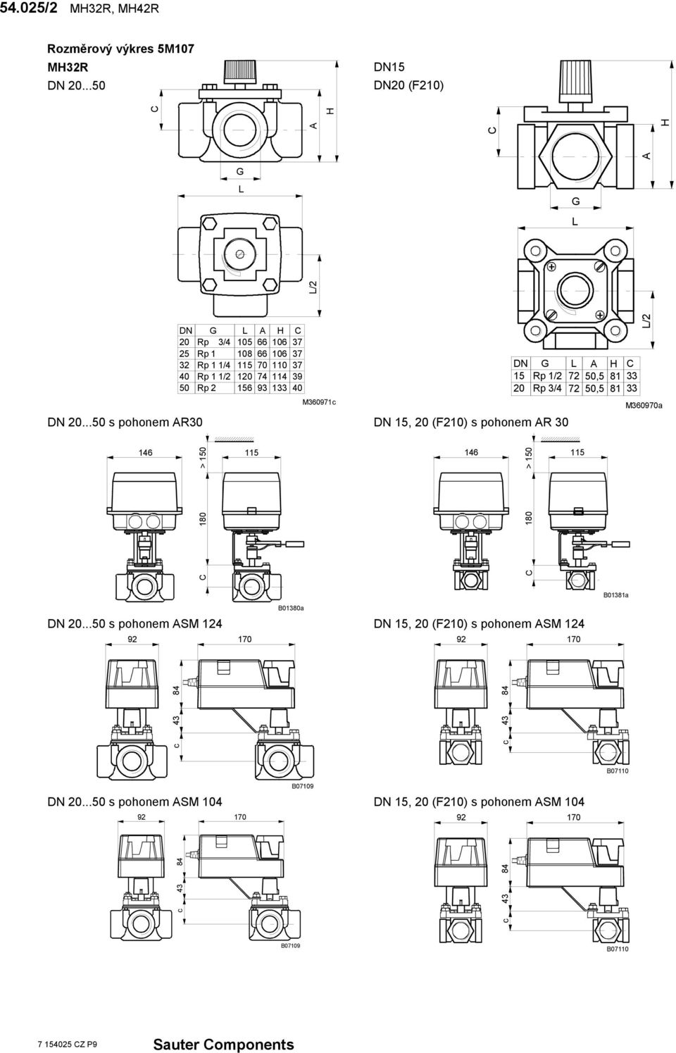 37 39 40 M360971 DN 15 20 G Rp 1/2 Rp 3/4 DN 20.