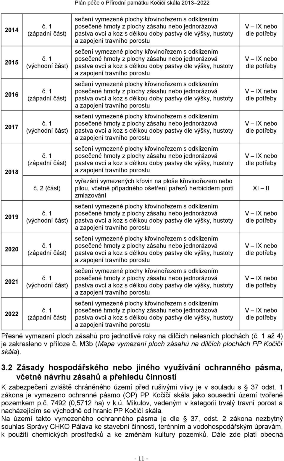 1 (západní část) č. 2 (část) č. 1 (východní část) č.