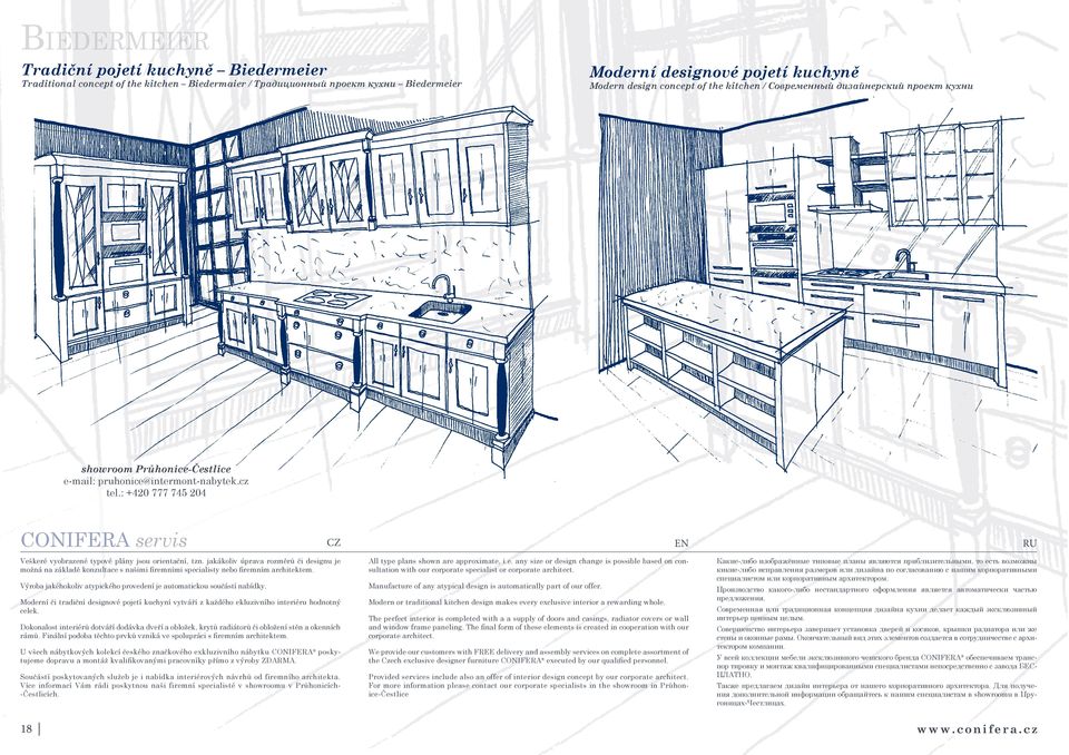 : +420 777 745 204 CONIFERA servis CZ EN RU Veškeré vyobrazené typové plány jsou orientační, tzn.